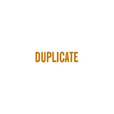 Imagem de Carimbo autotintado DUPLICATE - Laranja