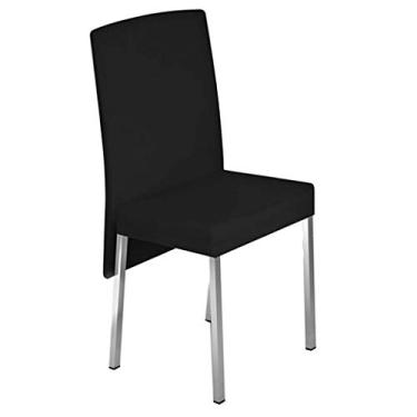 Imagem de Cadeira de JANTAR estofada preta - Poltronas do Sul
