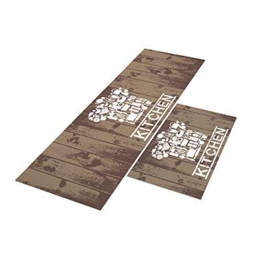 Imagem de Tapete de Cozinha Woody Kitchen 120x40 + Capacho 60x40