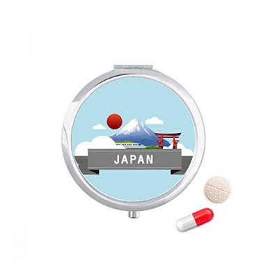 Imagem de Caixa de armazenamento de medicamentos com suporte no Japão Red Sun Rail Train Temple