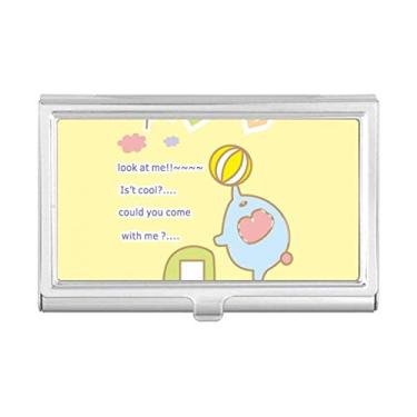 Imagem de Porta-cartões de visita com desenho animado bola de elefante caminhão animal porta-cartões carteira