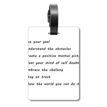 Imagem de Embrace Challenges Do It Bolsa de Mala Etiqueta Etiqueta de Bagagem para Cartão de Bagagem