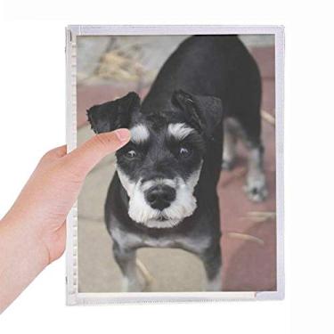 Imagem de Caderno de animais de estimação com desenho fofo de folhas soltas diário recarregável de papelaria