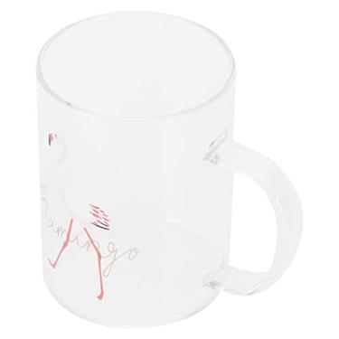 Imagem de Xícara de chá, copo de leite, portátil, 350 ml, durável, de vidro de borossilicato, leve, café para chá de cappuccino latte