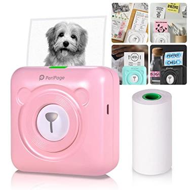 Imagem de Domary Mini Pocket All-in-One Impressora Térmica Sem Fio BT Imagem Foto Etiqueta Memorando Recibo Impressora Papel AR Foto Função com Cabo USB Suporte para Android iOS Smartphone Windows