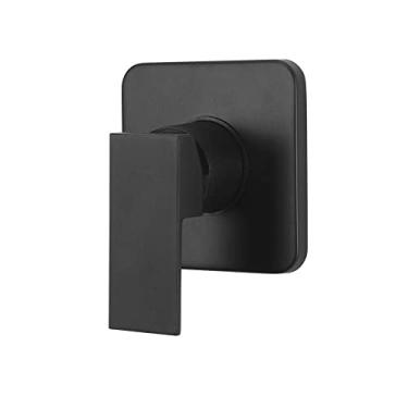 Imagem de Acabamento Monocomando para Chuveiro Linha Axiom Sliml Meber Preto Fosco