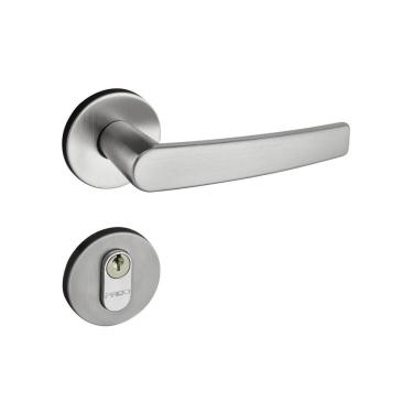 Imagem de Fechadura 401 Roseta Redonda Máquina 55 Cromo Acetinado Externa Pado