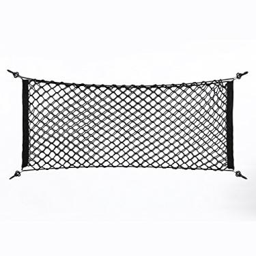 Imagem de Cargo Mesh Storage Holder, 90x40cm Nylon Plastic Black Car Storage Bag Truck Traseira Net Luggage Organizer Bag Bag