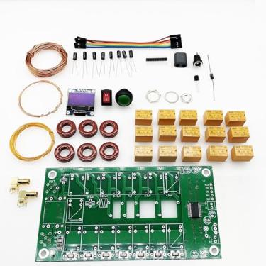Imagem de Malahit Kits de sintonizador de antena ATU-100 DIY 1,8-50MHz atu100 sintonizador automático de antena por N7DDC 7x7 0,96 polegadas OLED SMT e chip soldado versão 3.2 firmware programado desmontado