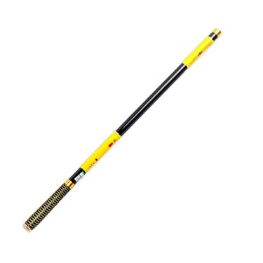 Imagem de Varas de pesca vara de pesca de carpa alimentador rígido FRP fibra de carbono portátil durável ultra leve vara de viagem telescópica 2,7/3,6/4,5/5,4/6,3/7,2M vara de pesca telescópica (cor: amarelo, tamanho: 5,4 m)