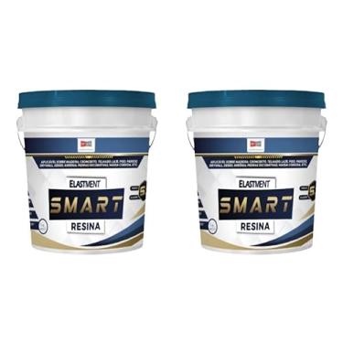 Imagem de Kit 2x Smart Resina Multiuso Incolor 5 Em 1 Elastment 900ml acabamento SEMI BRILHO Proteção Versátil e Duradoura para Superfícies - Benefícios, Aplicações e Indicações