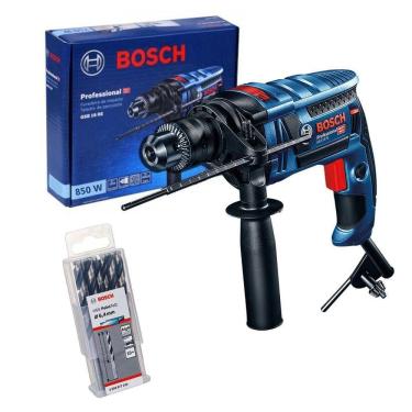Imagem de Furadeira de Impacto Bosch GSB 16 RE 850W + Acessórios