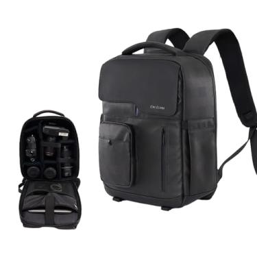 Imagem de Daconovo Bolsa para câmera fotográfica D97 Mochila para câmera à prova d'água compatível com Canon/Nikon/Sony/corpo de câmera SLR digital/lente/tripé/laptop de 15,6 polegadas/garrafa de água