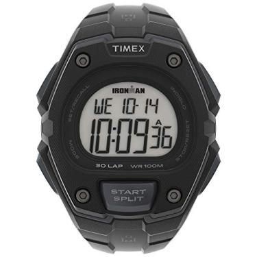 Imagem de Timex Relógio Ironman Classic 30, tamanho grande, 43 mm, Preto, Cronógrafo.