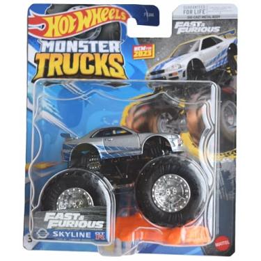 Imagem de Hot Wheels Monster Trucks Fast & Furious Skyline GT R, Includes Connect and Crash Car