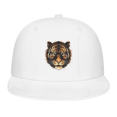 Imagem de Bonés de caminhoneiro divertidos de beisebol para adolescentes retrô snapbacks, Branco, Tamanho Único