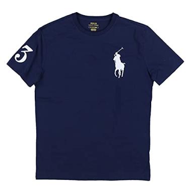Imagem de Polo Ralph Lauren Camiseta de gola redonda de pônei grande, Azul-marinho, G