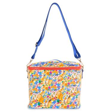 Imagem de ban.do Bolsa térmica super fria, bolsa isolada com alças de ombro, zíper e bolso, refrigerador lateral macio, linda bolsa térmica portátil para piqueniques ou dias de praia, feiras