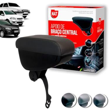 Imagem de Apoio de Braço Encosto Palio Siena Strada 1996 Até 2012 E Uno 1984 Até 2012 Suporte Reto Grafite C/Linha Grafite