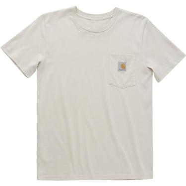 Imagem de Carhartt Camiseta infantil unissex de manga curta com bolso, Bronzeado malte, 6