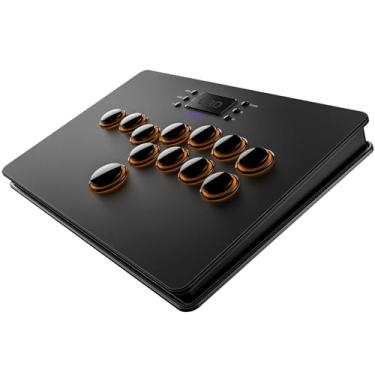 Imagem de QRD S3 Wireless Arcade Stick for Nintendo Switch PS4 PS3 PS2 Xbox 360 PC Mac iOS Android TV Box, Leverless Fighting Stick with Touchpad, Cellphone Holder, 3.5mm Audio Port, 5 Latency Mode, S3-AB04