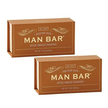 Imagem de San Francisco Soap Sabonete Company Man Bar 283 g – Tabaco especiarias (embalagem com 2)