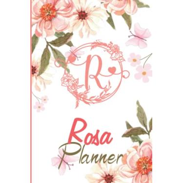 Imagem de Rosa Name Planner | Customized Notebook planner | Customised Gift for Rosa: Weekly & Monthly Planner With Notebook Journal | Password Log | Phone ... | Party Planner | Perfect Gift Idea For Rosa