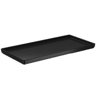 Imagem de 24 Travessas Retangulares Servir Petiscos 27x13cm Comida Japonesa Preto Bandeja Decorativa Uno Coza