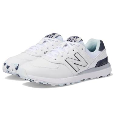 Imagem de New Balance Tênis de golfe feminino 574 Greens V2, branco/azul, 40