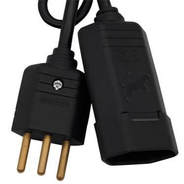Imagem de Extensão Elétrica Bivolt Preto Profissional 1 Metro (3 Metros)