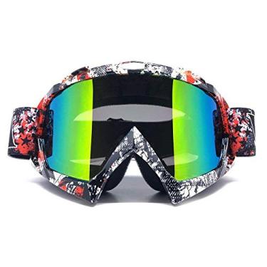 Imagem de ZDATT Óculos de Motocross Adultos Profissionais Dirtbike ATV Motocicleta Gafas Proteção UV Motocicleta Ski Snowboard ÓculosZDATT 1 vermelho Z019