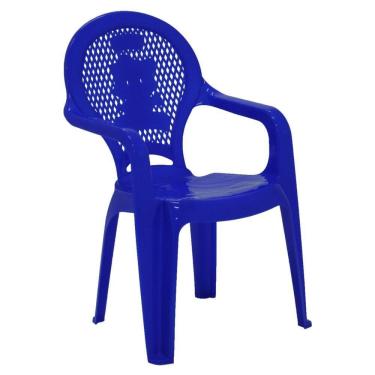 Imagem de Cadeira Infantil Tramontina Catty Estampada Em Polipropileno Azul