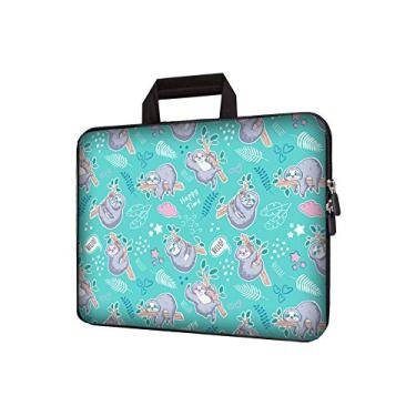 Imagem de Bolsa de transporte para laptop de 11,6" 12" 12" 12" 12,5" 12,5" capa para notebook Chromebook bolsa Ultrabook capa de neoprene adequada para Apple MacBook Air, Samsung, Google, Acer, HP, Dell, Lenovo Asus (preguiça)