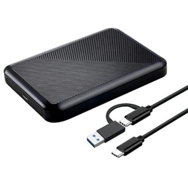 Imagem de Tianken Disco Rígido Externo Portátil Ultra Fino de 1 TB Armazenamento HDD USB 3.1 Tipo C para PC, Mac, Laptop, PS4, Xbox One (1 TB)