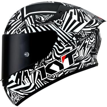 Imagem de Capacete KYT TT Course Espargaro Winter Test 2020 Preto e Branco Fosco-Masculino