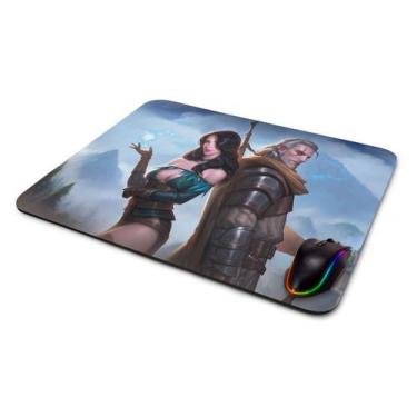 Imagem de Mouse pad Gamer The Witcher Yennefer e Geralt - Starnerd