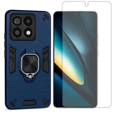 Imagem de Capa Anel Compativel Com Xiaomi Poco F6 Pro 5G + Pelicula Hidrogel - G