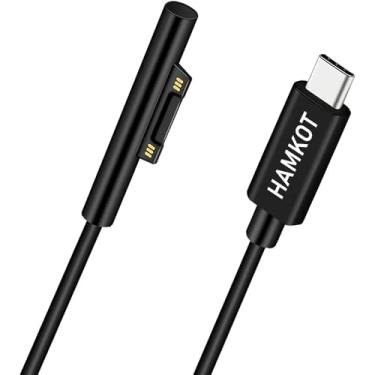 Imagem de Cabo de carregamento Surface Connect para USB-C 15V/3A, compatível com Microsoft Surface Pro 7/6/5/4/3, Surface Laptop 3/2/1, Surface Go, Surface Book (1,82 m)