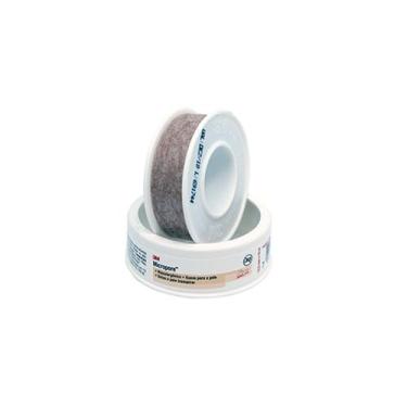 Imagem de Fita Micropore Bege c/ Capa 3M - 12,5mm X 10m