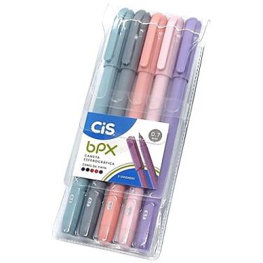 Imagem de Estojo Caneta Esferográfica BPX CiS 0.7mm - 5 Cores