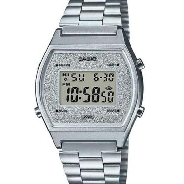 Imagem de Relógio casio feminino vintage prata gliter b640wdg-7df