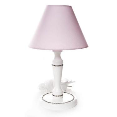 Imagem de Abajur Madeira Strass 1 Quarto Bebê Infantil Menina - Potinho de mel