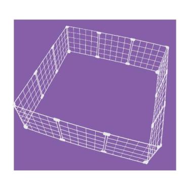 Imagem de Cercado Porquinho Da ÍNdia 90x90cm Branco - IGUANNA, PRETO