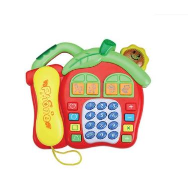 Imagem de Brinquedo Telefone Infantil Musical Com Luz Som De Animais. - Toy King
