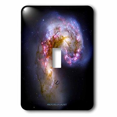 Imagem de 3dRose Interruptor de botão único Lsp_76820_1 Nebula-Andromeda Galaxy of Stars