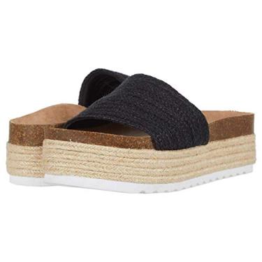 Imagem de Dirty Laundry Sandália feminina plataforma espadrille Wedge, Preto, 40