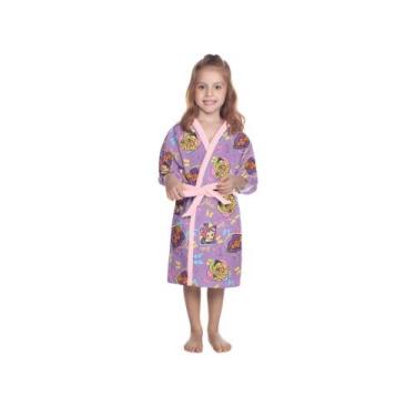 Imagem de Roupão Infantil Lepper Barbie Reinos Mágicos - Lilás - Lilás