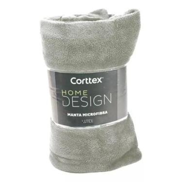 Imagem de Manta Microfibra Lisa Toque Aveludado Casal 1.80x2.20m Home Design Cor