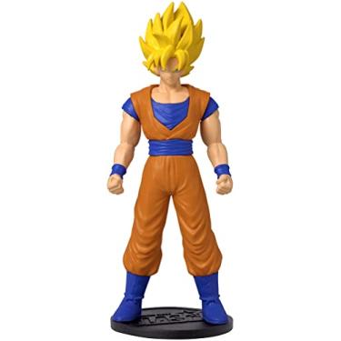 Imagem de Dragon Ball Super Saiyan Goku Anime Figure | 4'' Tall Super Saiyan Goku Action Figure Contains Collectible Coin Manga