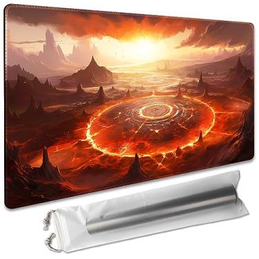 Imagem de SIXTORE Premium Board Game 24x14in MTG Playmat Compatible for OCG CCG RPG TCG Playmat (Abyss Summon)
